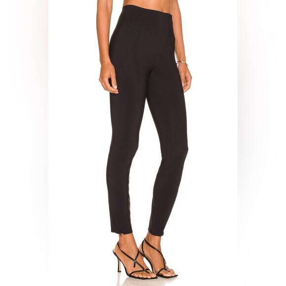 Theory Seamed Satin Legging Ankle Zippers - Picture 1 of 11